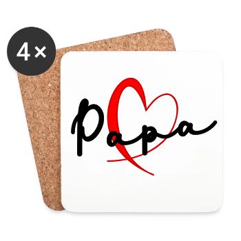CHRISTMAS. YEAR. ANNIVERSARY. RETIREMENT. DAD. MAMAM. - Coasters (set of 4) - white - Front