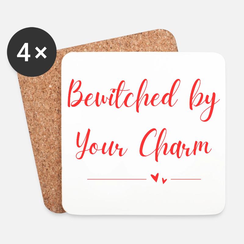 Bewitched by Your Charm - Untersetzer (4er-Set) - Weiß