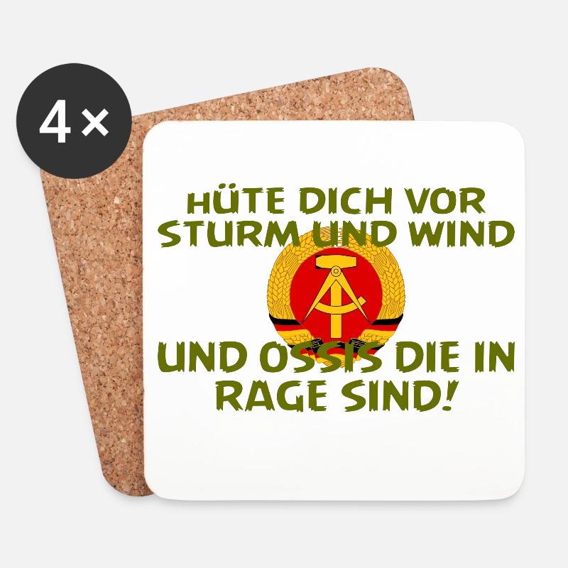 SSW27 OSSIS IN RAGE - Untersetzer (4er-Set) - Weiß