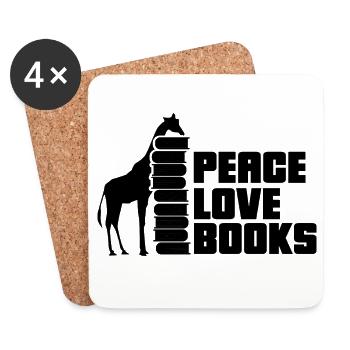 Livres de lecture Livre Girafe - Dessous de verre (lot de 4) - blanc - Devant