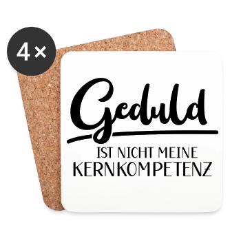 Patience Intelligence Competence Smart Smart - Coasters (set of 4) - white - Front