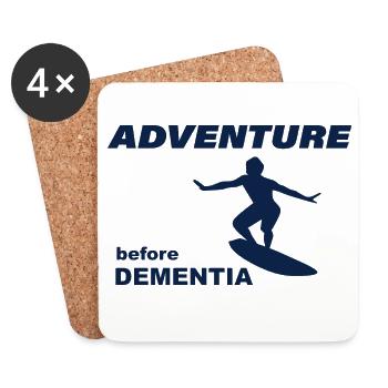 AVENTURE DE SURF - Dessous de verre (lot de 4) - blanc - Devant