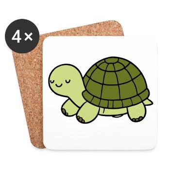 Turtle - Coasters (set of 4) - white - Front