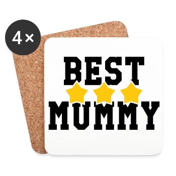 Best Mom - Mother's Day - Coasters (set of 4) - white - Front