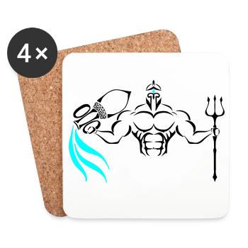 Alpha Aquarius Deluxe - Untersetzer (4er-Set) - Weiß - Vorne
