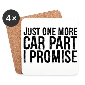 just one more car part I promise - Coasters (set of 4) - white - Front