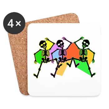 Dancing - Coasters (set of 4) - white - Front