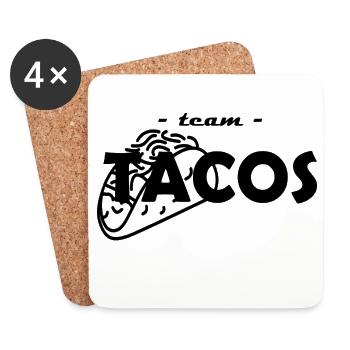 Team Tacos - Untersetzer (4er-Set) - Weiß - Vorne
