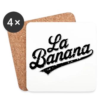 La banana - Coasters (set of 4) - white - Front