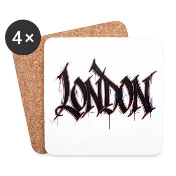 London - Coasters (set of 4) - white - Front