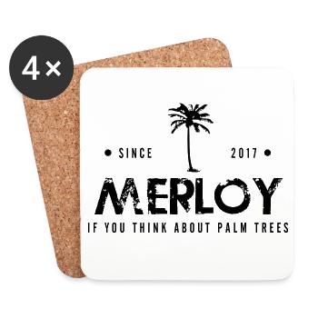 MERLOY - Untersetzer (4er-Set) - Weiß - Vorne