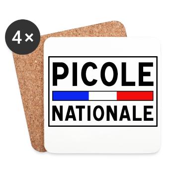 Picole Nationale nouveau design - Dessous de verre (lot de 4) - blanc - Devant