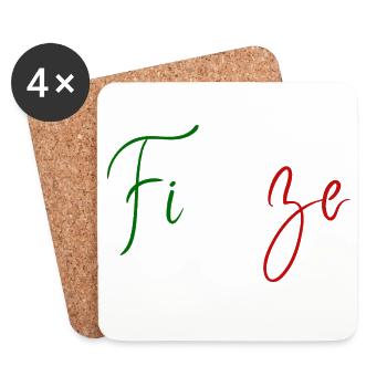 Ich liebe Florence, elegantes minimalistisches Design - Untersetzer (4er-Set) - Weiß - Vorne