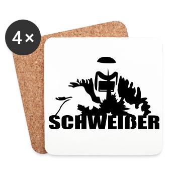 welder - Coasters (set of 4) - white - Front