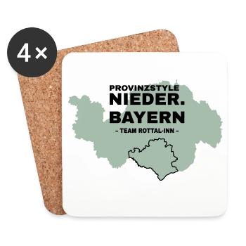 Niederbayern | ROTTAL-INN - Untersetzer (4er-Set) - Weiß - Vorne