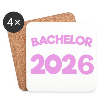 Bachelor 2026 Graduation Graduation - Coasters (set of 4) - white - Front