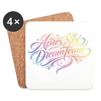 Après Ski Dream Team Colorful - Coasters (set of 4) - white - Front