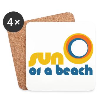 Sun of a Beach - Coasters (set of 4) - white - Front
