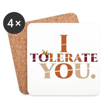 Tolerate2 - Untersetzer (4er-Set) - Weiß - Vorne