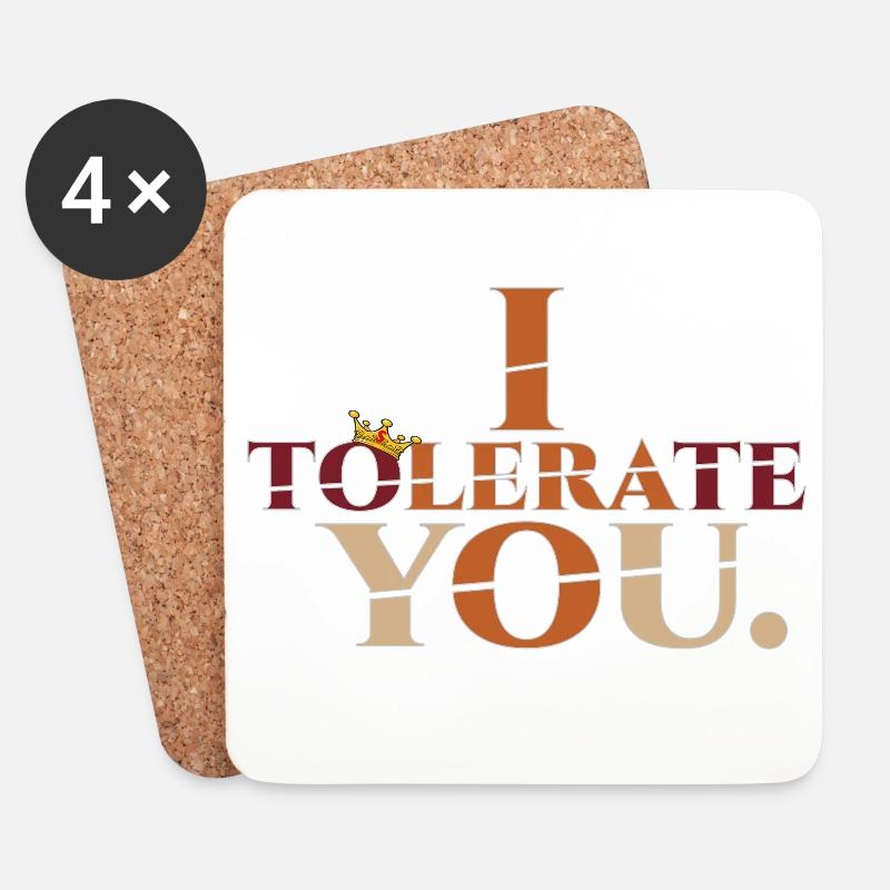 Tolerate2 - Untersetzer (4er-Set) - Weiß
