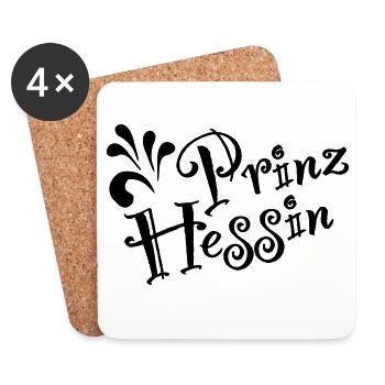 PrinzHessin, le classique de Bembeltown Design - Dessous de verre (lot de 4) - blanc - Devant