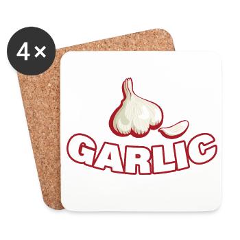 GARLIC - Untersetzer (4er-Set) - Weiß - Vorne