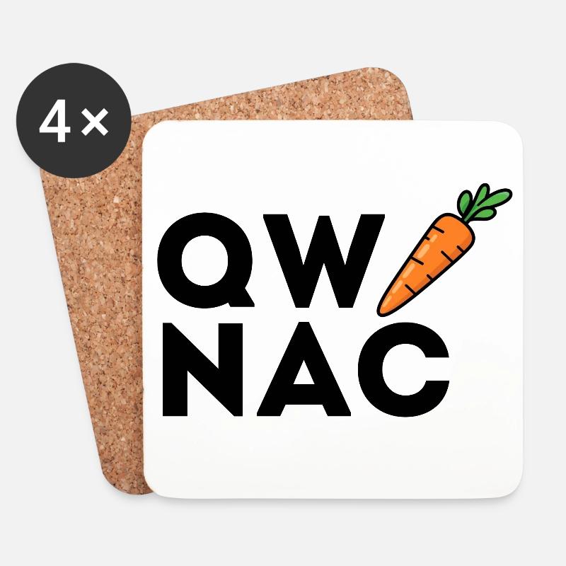 QW NAC – Si vous savez, vous savez - Dessous de verre (lot de 4) - blanc