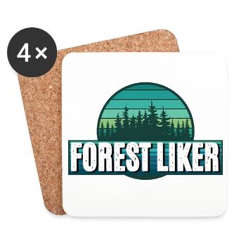 Forest Liker - Untersetzer (4er-Set) - Weiß - Vorne