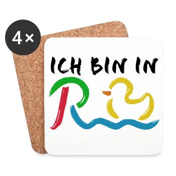 I'm Retired - Retirement - Pension - Coasters (set of 4) - white - Front