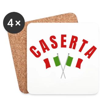 Caserta Italian Flags - Coasters (set of 4) - white - Front