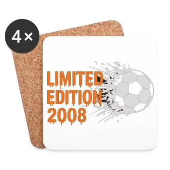 Football 2008 Birthday Limited Edition - Coasters (set of 4) - white - Front