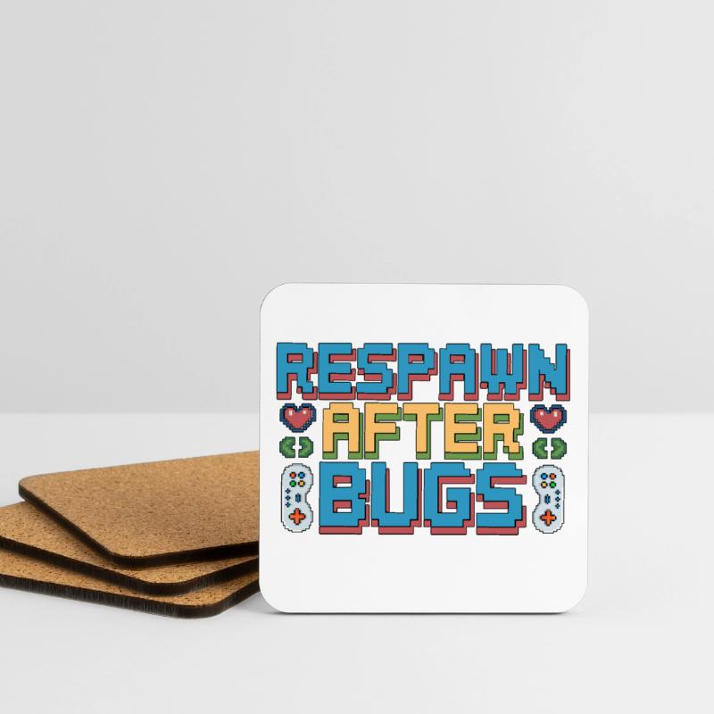 Game Developer Respawn After Bugs Indie Developer Untersetzer (4er-Set)