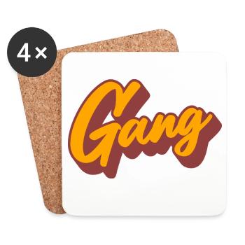 Gang - Untersetzer (4er-Set) - Weiß - Vorne