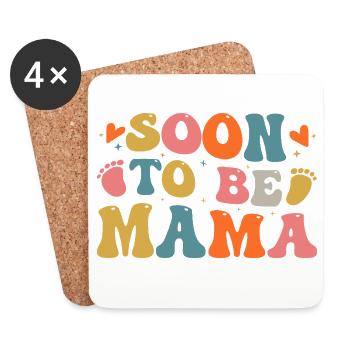 Soon To Be Mama - Coasters (set of 4) - white - Front