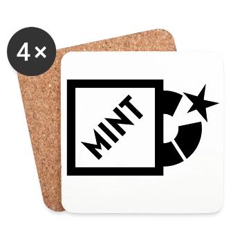 Mint - Untersetzer (4er-Set) - Weiß - Vorne