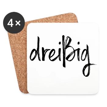 30 dreißig 30. Geburtstag 30 Jahre Geschenk - Untersetzer (4er-Set) - Weiß - Vorne
