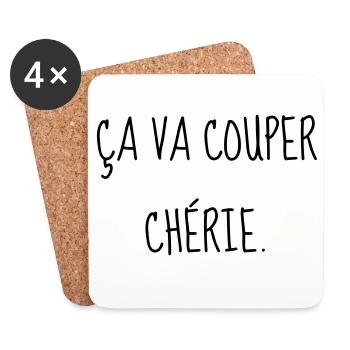 Cinéma / Citation / Série télé / Geek - Dessous de verre (lot de 4) - blanc - Devant
