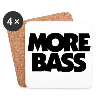 More bass bassist bassists - Coasters (set of 4) - white - Front