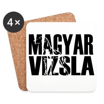 Magyar Vizsla - Untersetzer (4er-Set) - Weiß - Vorne