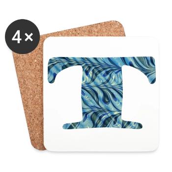 T 51 - Coasters (set of 4) - white - Front