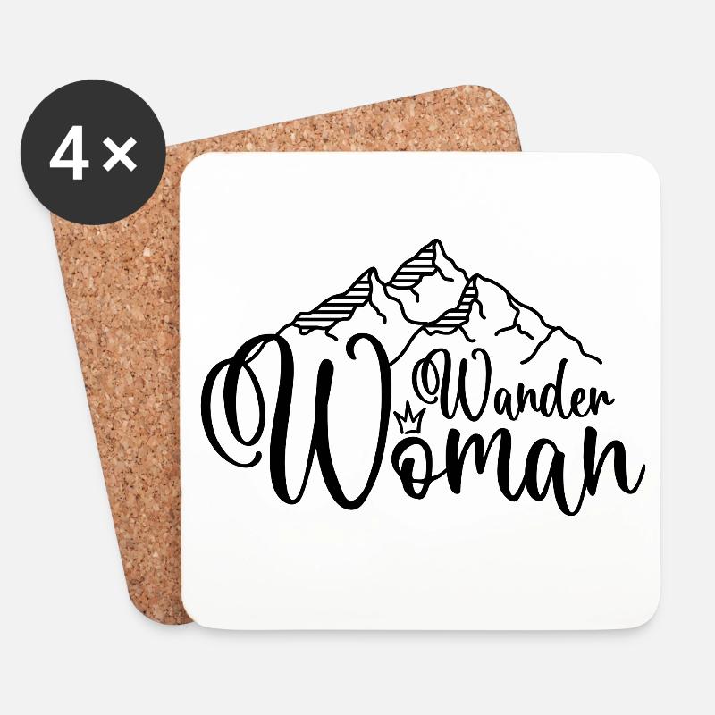Wander Woman - Untersetzer (4er-Set) - Weiß