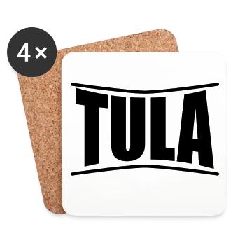 t-shirt Tula t-shirt Sardinia gift idea - Coasters (set of 4) - white - Front