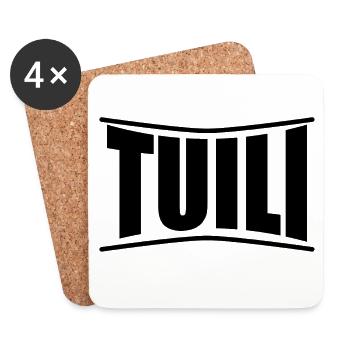 t-shirt Tuili t-shirt Sardinia gift idea - Coasters (set of 4) - white - Front