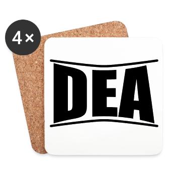 t-shirt Dea t-shirt idée cadeau - Dessous de verre (lot de 4) - blanc - Devant