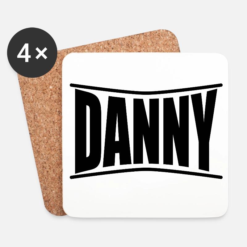 Danny T-Shirt Geschenkidee - Untersetzer (4er-Set) - Weiß