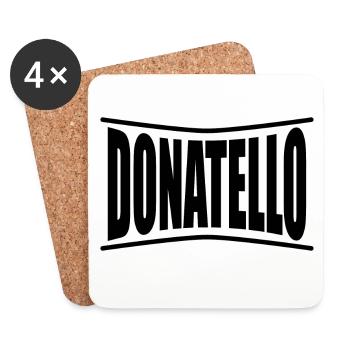Idée cadeau t-shirt Donatello - Dessous de verre (lot de 4) - blanc - Devant