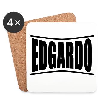 t-shirt Edgardo t-shirt gift idea - Coasters (set of 4) - white - Front