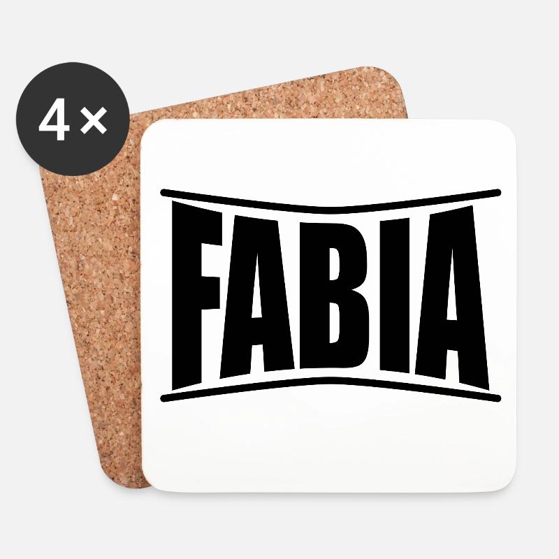 T-Shirt Fabia T-Shirt Geschenkidee - Untersetzer (4er-Set) - Weiß