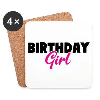 Birthday Girl - Coasters (set of 4) - white - Front