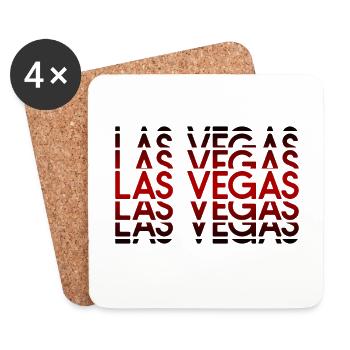 Las Vegas Neon Muster - Untersetzer (4er-Set) - Weiß - Vorne
